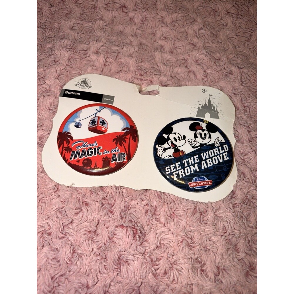 Disney Parks Skyliner Buttons There's MAGIC in the Air-See the World from Above